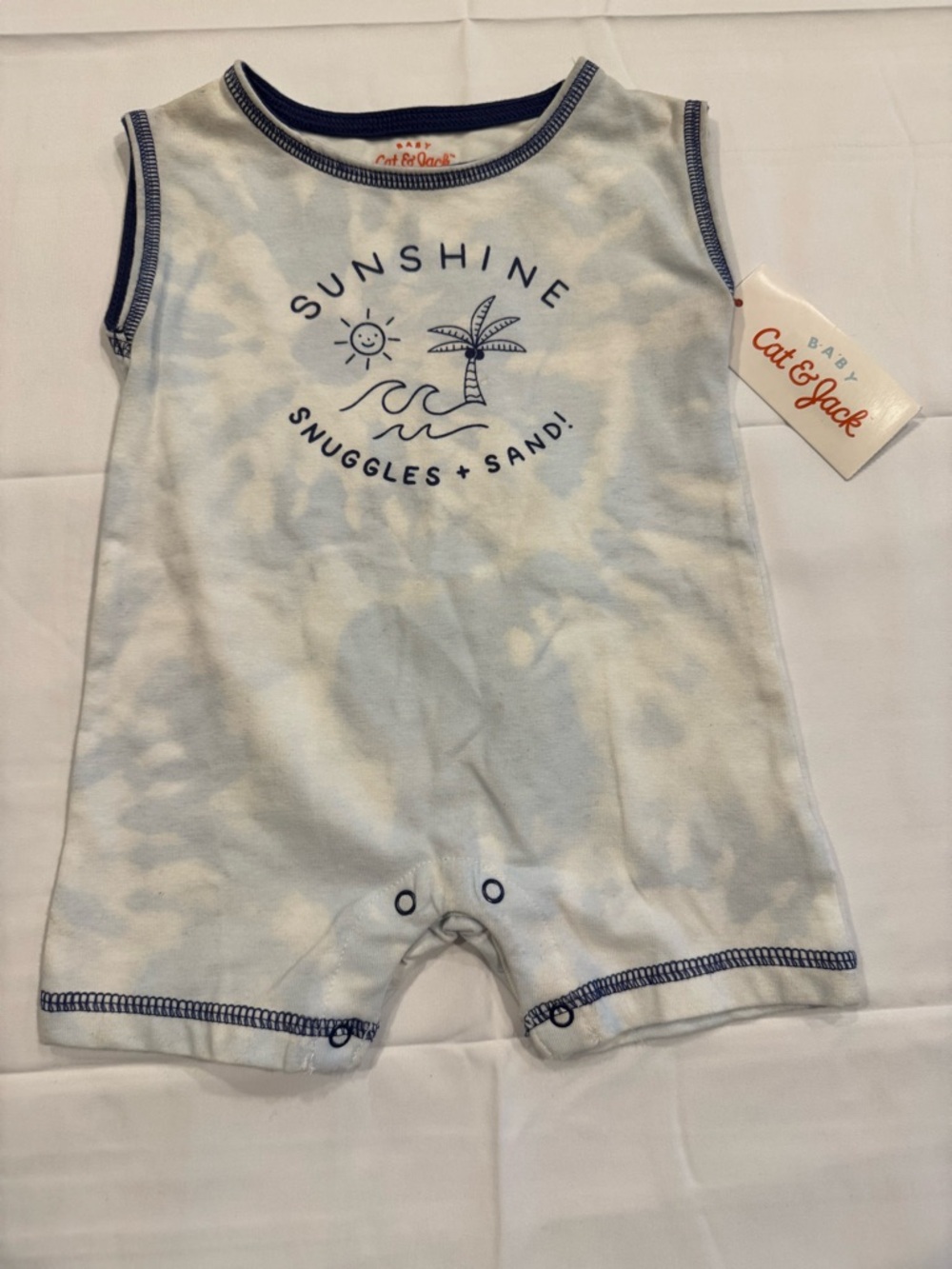 Cat & Jack Baby Tie-Dye Romper - NWT